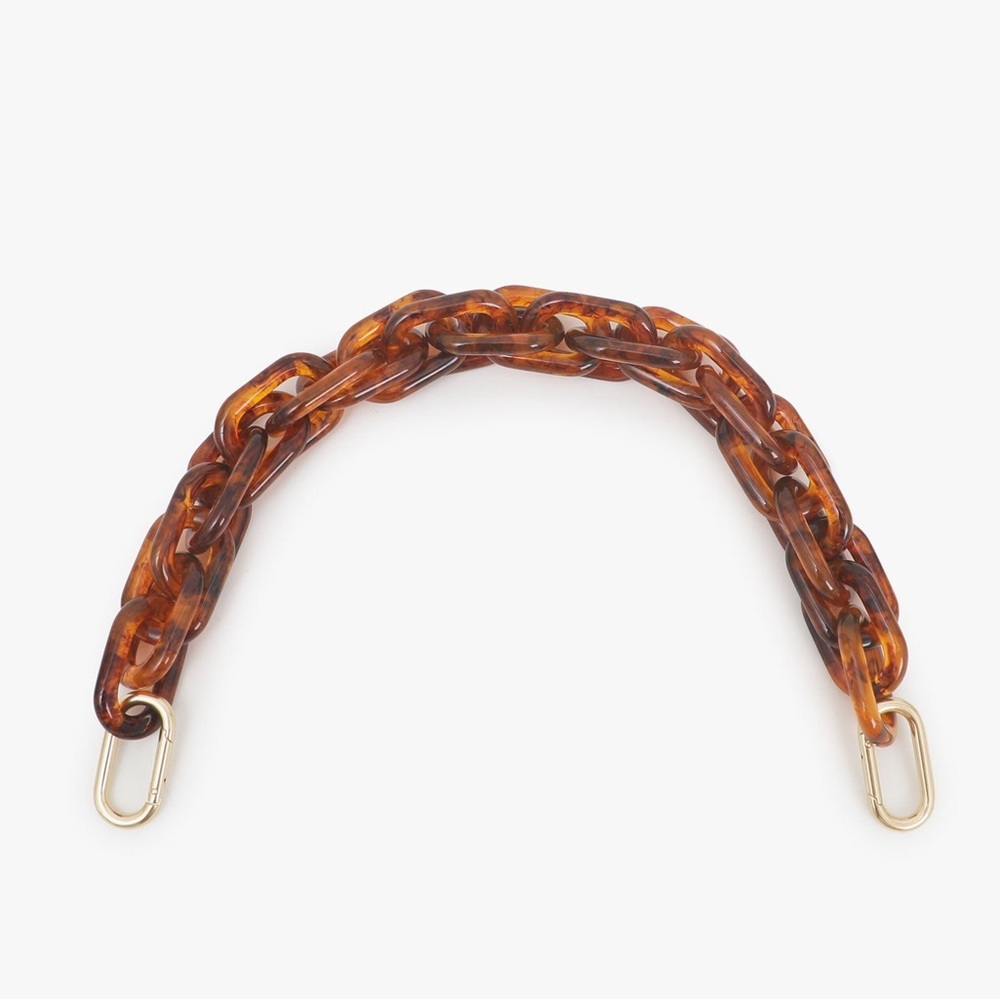 Clare V Tortoise Resin Shortie Strap